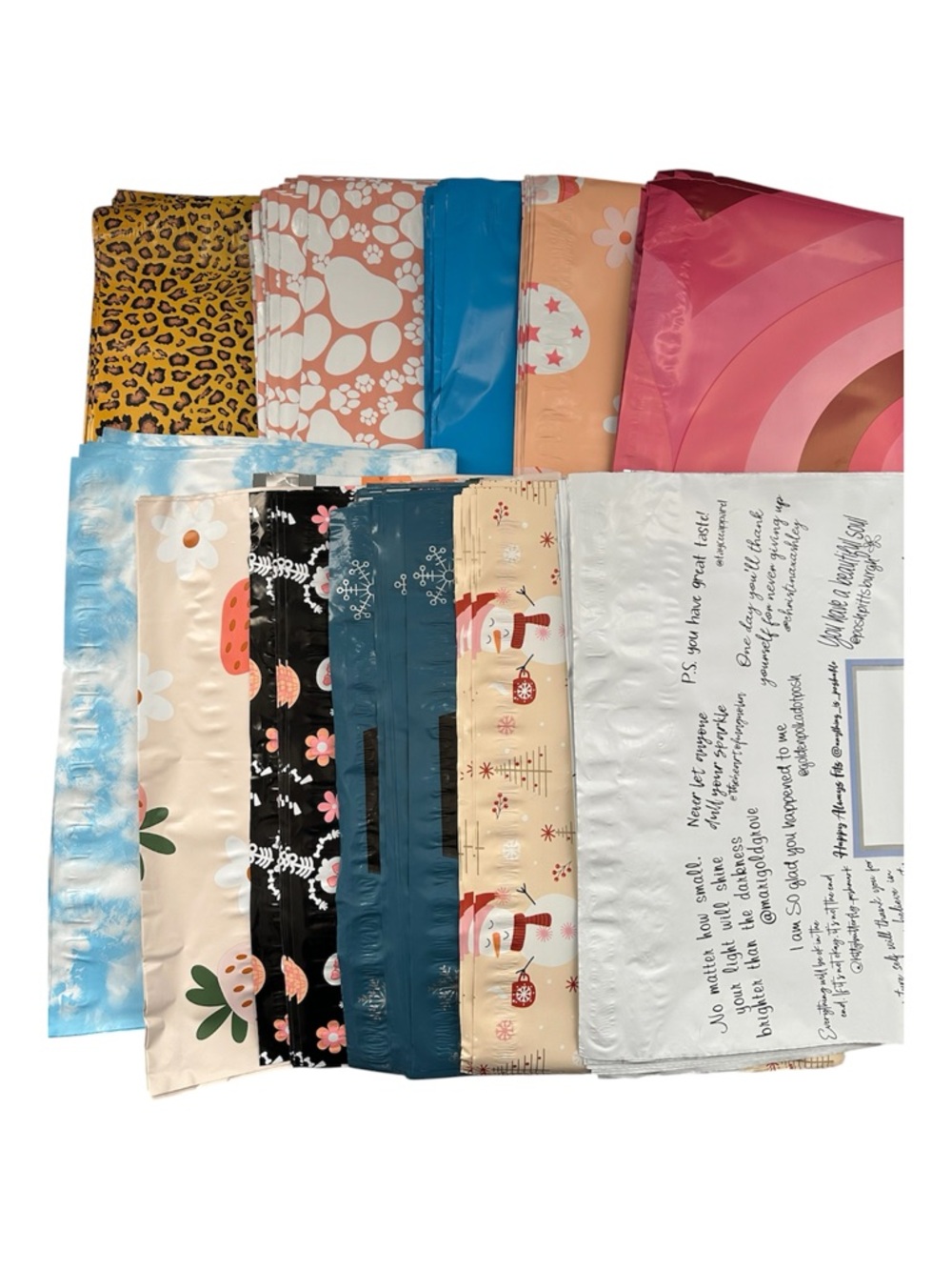 20 Count 14” x 17” Polymailers Assorted Designs